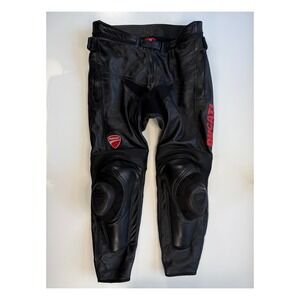 DUCATI by Dainese Leather Riding Motorcycle Pant Size 54 Mesh Lined Motorbike